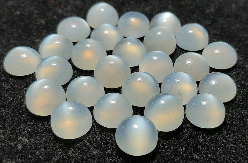 Wonderful White Moonstone Round Fantastic Cabochon For Her - 24mm