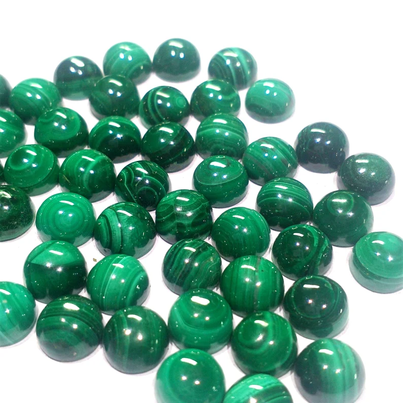 Outstanding Malachite Round Awesome Cabochon For Her - 25mm