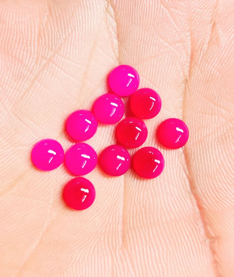Spectacular Quality Hot Pink Chalcedony Round For Her - 23mm