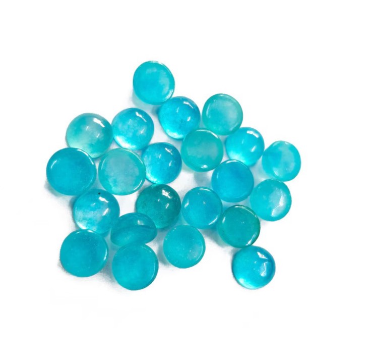 Awesome Sky Blue Jade Great Cabochon For Her - 21mm