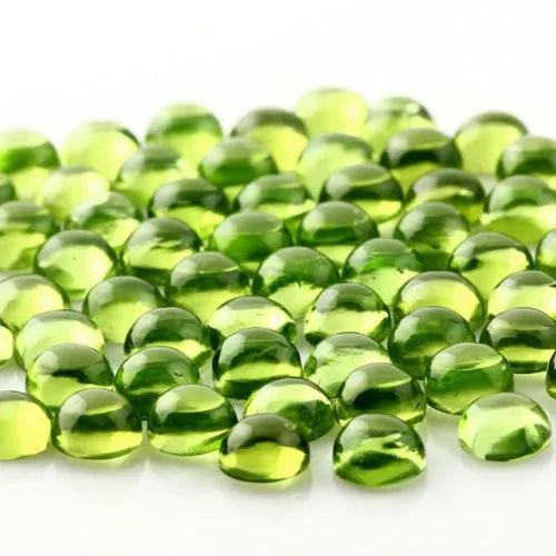 Beautiful Natural Peridot Great Cabochon For Her - 4mm