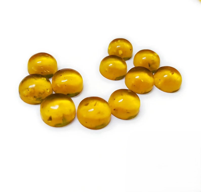 Wonderful Quality Baltic Amber Round Cabochon For Her - 20mm