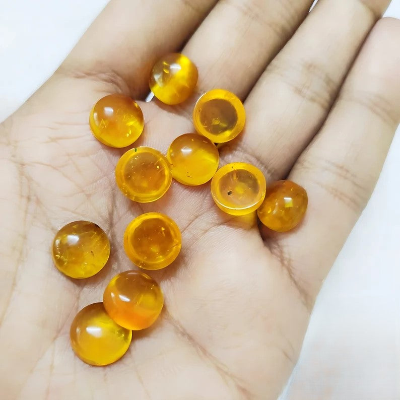 Wonderful Quality Baltic Amber Round Cabochon For Her - 20mm