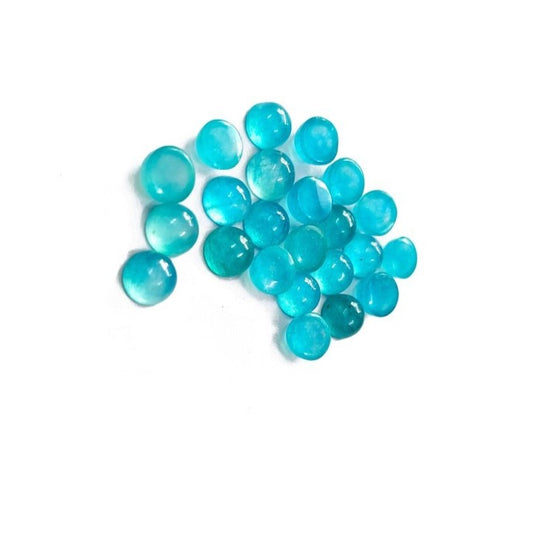 Awesome Sky Blue Jade Great Cabochon For Her - 20mm