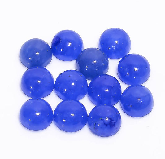 Stunning Blue Jade Rare Cabochon For Her - 3mm