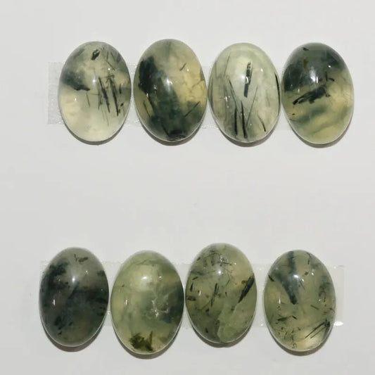 Astonishing Natural Prehnite Oval Cabochon For Her - 10x12mm