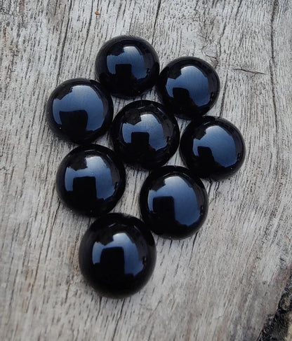 Awesome Natural Black Spinel Fantastic Cabochon For Her - 6mm